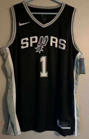 NBA 1 Victor Wembanyama Spurs Maillot noir